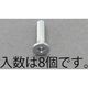 エスコ M4x10mm スリムヘッドスクリュー(8個) EA949SR-410 1セット(120個:8個×15パック)（直送品）