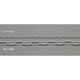 エスコ 1.2mmx 2m リンクチェーン(ステンレス製) EA980SA-11 1セット(10本)（直送品）