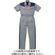 山田辰 寛斎ユニフォーム夏半袖ツヅキ服 シルバーグレー 4L 12-KM-253-SG-4L 1枚（直送品）