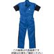山田辰 寛斎ユニフォーム夏半袖ツヅキ服 マリンブルー 5L 12-KM-257-MB-5L 1枚（直送品）