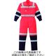 山田辰 JIS T8127クラス3適合高視認性安全夏ツヅキ服 レッド L 1-7625-RE-L 1枚（直送品）