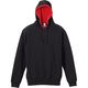 キャブ １０．０オンス スウェットプルオーバーパーカ（パイル） ＸＸＬ（ＸＯ）サイズ XXL ブラック/レッド 521401 1着（直送品）