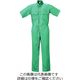 クレヒフク 綿100％半袖ジャンプスーツ アースグリーン 5L 111H-52-5L 1枚（直送品）