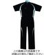 クレヒフク スポーツ夏半袖ツナギ服 ブラック M 708-29-M 1枚（直送品）