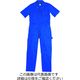 クレヒフク 半袖ツナギ服 ブルー M 608-30-M 1枚（直送品）