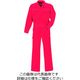 クレヒフク 綿100％ピットスーツ レッド M KR204-80-M 1枚（直送品）