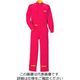 クレヒフク 綿100％ピットスーツ レッド L KR4-80-L 1枚（直送品）