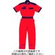 クレヒフク 綿100％半袖ピットスーツ レッド 5L KR503-80-5L 1枚（直送品）
