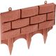 リッチェル 土留めレンガ調45型 ブラウン 4973655820513 1個（直送品）