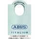 ABUS SecurityーCenter シャックルガード付シリンダー南京錠 TITALIUM 96CSTI/60 1個 201-3512（直送品）