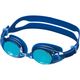 キヌガワ ジュニア スイミングゴーグル ウォーターランナーキッズ ミラー3 ブルーミラー KM1621 1セット(3入)（直送品）