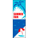 のぼり旗 SUMMERFAIR 02  W600×H1800mm 1枚 田原屋（直送品）