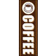 のぼり旗 COFFEE 01  W600×H1800mm 1枚 田原屋（直送品）