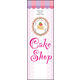 のぼり旗 CAKE SHOP 01  W600×H1800mm 1枚 田原屋（直送品）