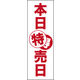 のぼり旗 本日特売日 01  W600×H1800mm 1枚 田原屋（直送品）