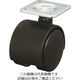ユーエイ プレート式 自在 双輪キャスター ナイロン 車輪径40mm OTHERS PT型 取付寸法25.4×25.4 PT-40G 1個（直送品）