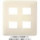 パナソニック Panasonic フルカラーモダンプレート4コ用・W WN6004W 1セット(10個) 158-7821（直送品）
