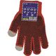 勝星産業 勝星 スマホ対応のびのび手袋ボツ付き赤 #148-RD 1セット(10双) 174-3817（直送品）