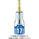 京都機械工具 KTC インパクトドライバ用ショートソケットビット 難攻不落 17mm BZP63S-17 1個 206-7160