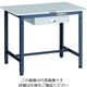 TRUSCO 軽荷重作業台(300kg)AE型 900X600XH740 薄型1段引出し付 ダークグレー色 RAE-0960UDC1 DG（直送品）