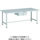 TRUSCO 軽荷重作業台(300kg)AE型 1800X900XH740 薄型2段引出し付 ホワイト色 RAE-1809UDC2 W 1台（直送品）