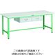TRUSCO 軽荷重作業台(300kg)AE型 1800X750XH740 2列引出付 ヤンググリーン色 AE-1800FL2 YG 1台（直送品）