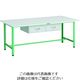 TRUSCO 軽荷重作業台(300kg)AE型 1800X900XH740 2列引出付 ヤンググリーン色 AE-1809FL2 YG 1台（直送品）