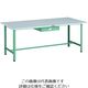 TRUSCO 軽荷重作業台(300kg)AE型 1800X900XH740 薄型1段引出し付 グリーン色 RAE-1809UDC1 1台（直送品）