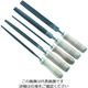トラスコ中山 TRUSCO 鉄工用ヤスリ 木柄付 5種類セット 中目 刃長200 TST20002S 1箱(5本) 206-6590（直送品）