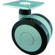 トラスコ中山 TRUSCO プレート式双輪キャスター エラストマー車輪 自在 Φ75 TPWE-75 1個 206-8693（直送品）