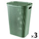 CURVER Infinity（インフィニティ） ふた付きバスケット 60L グリーン 1セット（3個）