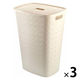 CURVER Softex（ソフテックス） ふた付きバスケット 56L チョークホワイト 1セット（3個）
