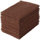 伊藤忠リーテイルリンク ダークカラーおしぼりタオル 茶 1パック(10枚入)【28×40cm】【濃色】（わけあり品）