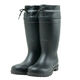 小野商事 PVCフード付安全長靴 先芯入 ブラック×ブラック 25.0cm WS3400 1足（わけあり品）