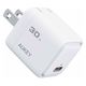 AUKEY USB充電器 30W PD対応 折りたたみ式 [USB-C 1ポート]ホワイト PA-C1-WT 1個