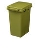 リス 対馬海洋プラスチック約10%配合 連結ワンハンドペール 47L(45Lゴミ袋対応）ゴミ箱 リーフグリーン 1個（寄付金付き） オリジナル