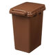 リス 対馬海洋プラスチック約10%配合 連結ワンハンドペール 47L(45Lゴミ袋対応）ゴミ箱 アースブラウン 1個（寄付金付き） オリジナル