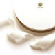 日本紐釦貿易 薄手平織テープ 20mm巾×30m巻 オフホワイト IC1254-20MM-0 1巻30m