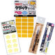 KAWAGUCHI アイロン要らず! 貼るだけで洗濯もOK! 楽々ネームタグペタセット イエロー系 TK-NAMESET-Y 1セット（直送品）