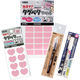 KAWAGUCHI アイロン要らず! 貼るだけで洗濯もOK! 楽々ネームタグペタセット ピンク系 TK-NAMESET-P 1セット（直送品）