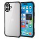 iPhone16 Plus ケース ハイブリッド 軽量 ブラック×クリアブラック PM-A24BHVAIRBK エレコム 1個（直送品）