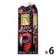 サントリー 酸化防止剤無添加のおいしいワイン 黒ぶどうポリフェノール2倍 赤 ミディアム　1.8L パック 1セット(1本×6)