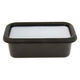 アドバンスドア 保存容器 S 0.45L 浅型 角型 琺瑯 抗菌 ブラック ADーS.BK 1個