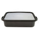 アドバンスドア 保存容器 LL 1.85L 浅型 角型 琺瑯 両手ハンドル付き ADーLL.BK 1個