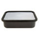 アドバンスドア 保存容器 L 1.35L 浅型 角型 琺瑯 抗菌 ブラック ADーL.BK 1個
