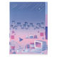デザインフィル 3ポケットクリアホルダー A5 シティポップ柄 35565006 1個