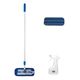 MQ・Duotex クライメートスマート プレミアムモップ3種セット 30cmブルー＆交換クロス1枚＆スプレーボトル イーオクト