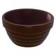 アヅミ産業 食器 SM-1117SB 丸ココット(茶色) 00776759 1点（直送品）