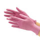 川西工業 2061 ニトリル使いきり手袋 粉無 ピンクL 250枚入 1袋（直送品）