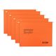 クルーズ 筆記具 ハンギングファイル オレンジ 5枚入 H6527-CRE03 1ケース(50個)（直送品）